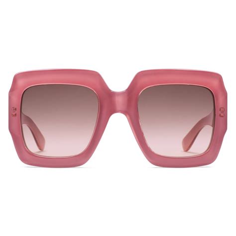 pink gucci inspired sunglasses|gucci pink sunglasses square.